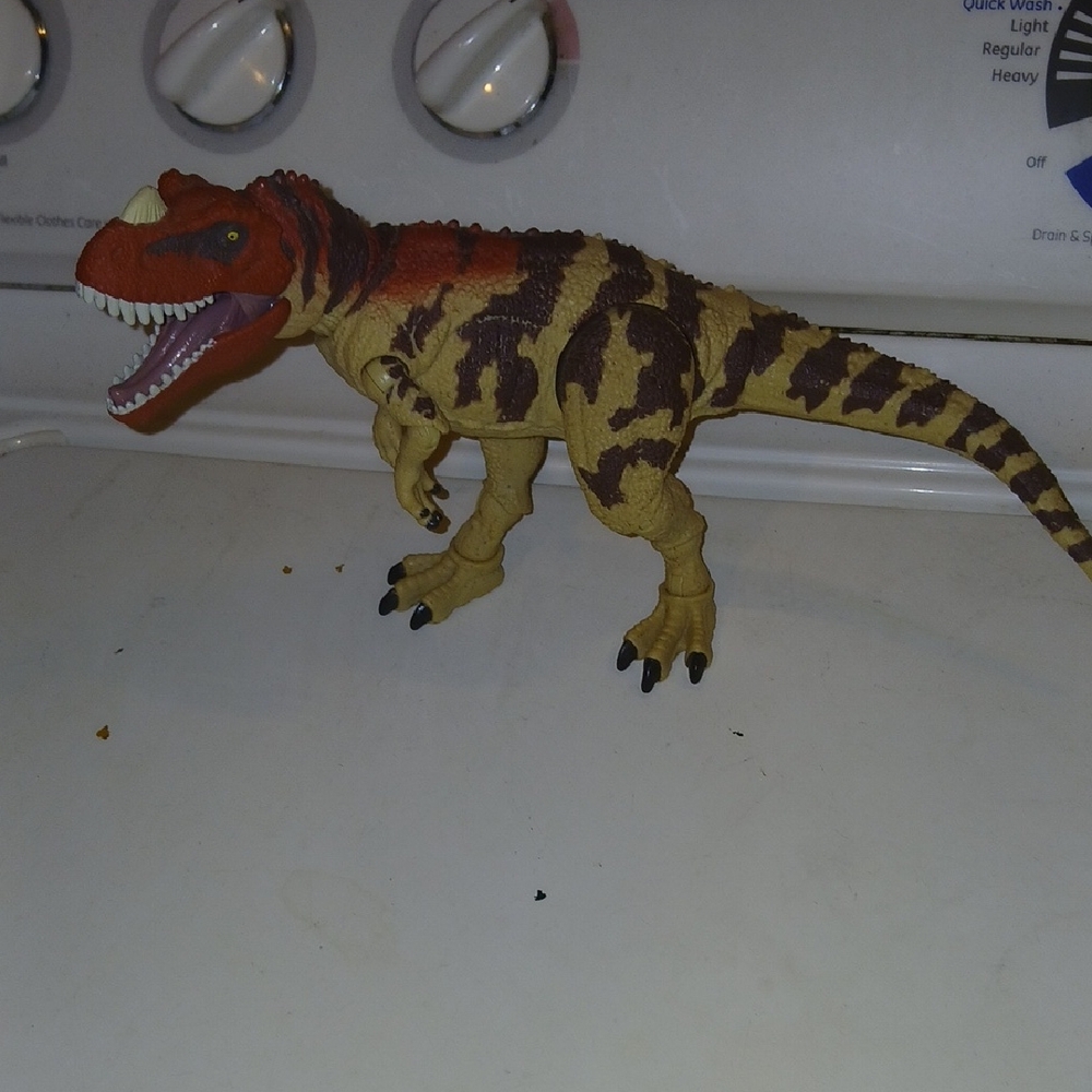 Realistic Dinosaur Reptile Toy - Red and Brown